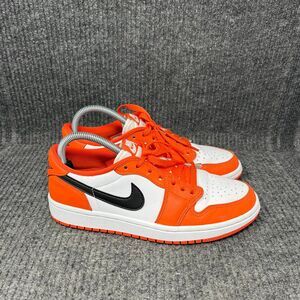 Jordan Athletic Shoes in Orange, White, and Black